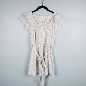 Motherhood Maternity polkadot babydoll ruffled top Size Medium
